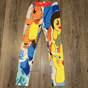 Pokémon Pikachu Women’s Leggings Pikachu & Friends Size M Blue/ Red/ White
